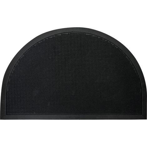 Zerbino In Gomma Elegante 40 x 60 Cm Ingresso Antiscivolo AsciugaPassi Facile da Pulire Antibatterico e Resistente Mezzaluna (1/5)