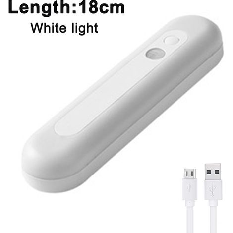 Lampe à induction LED pour le corps humain, veilleuse à chargement magnétique sans fil (lumière blanche, 18 cm) (1/5)