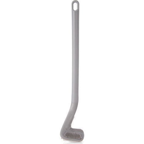 Silicone Toilet Brush, Gray, 40 cm, Hangable (1/5)