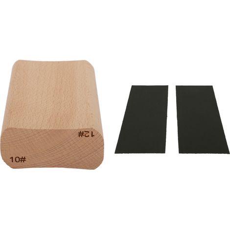 Bloc de ponçage incurvé en bois, touche de guitare et outil de ponçage de touche, options de 10 et 12 pouces disponibles. (1/5)