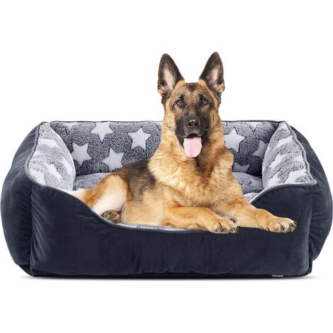 Panier Chien Grande Taille, Lit Chien Lavable, 89x63x23cm (1/5)
