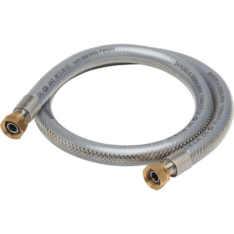 flexible gaz - tubinox - gaz naturel - 2 mètres - banides et debeaurain 38816