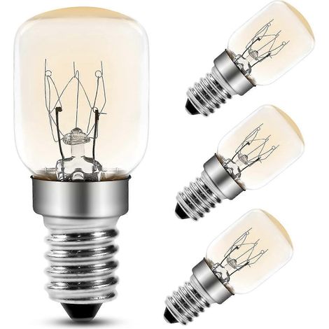 Ampoule pour four 25 W, culot E14 T25, incandescente 2200 K blanc chaud, ampoule pygmée 300 degrés (1/5)