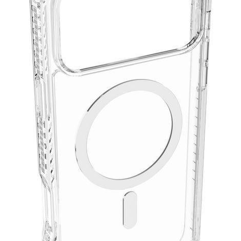 Cellularline Ultra Strong Mag - iPhone 17 Pro Max Funda transparente ultra protectora con bordes reforzados en material anti impactos, diseñada para absorber los golpes (1/2)