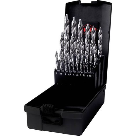 Set di punte elicoidali RUKO HSS-G DIN 338 ULTIMATECUT FLOWSTEP 25 pz. Ø 1 - 13 mm in cassetta di plastica - 259215RO