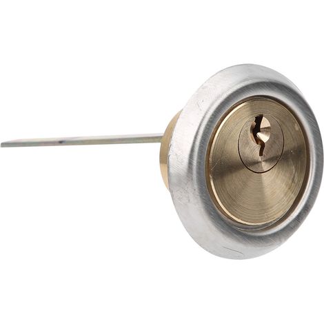 Serrure cylindrique en cuivre haute sécurité pour porte bois ou métal, livrée avec 3 clés (1/5)