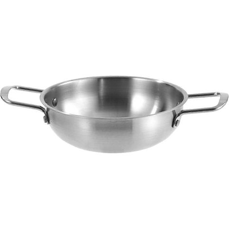 Marmite à ramen coréenne, marmite en acier inoxydable, casserole à chauffage rapide, marmite à kimchi idéale pour les pique-niques et les voyages, soupe de pâtes et ragoûts.-18cm