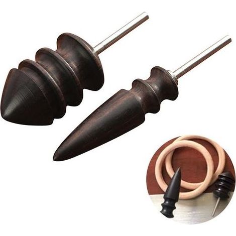 Lederstempel, Lederwerkzeug, Lederschaber, Lederbearbeitungswerkzeug, Lederschnitzwerkzeug, DIY-Handlederpolierer, Lederspitze, Glätter, Bohrwerkzeug, Polierwerkzeug, Lederschnitzwerkzeug, 2 Stück (1/5)