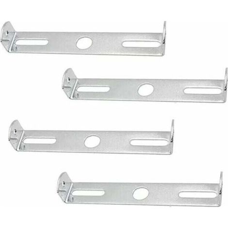 Support Plaque Plafonnier,Accessoires Fixation Lustre,Support Fixation Plafonnier,pour Accessoires Support Lampe d'Éclairage Lustre Plafond Bureau à Domicile (Argent)，4 Pièces (1/4)