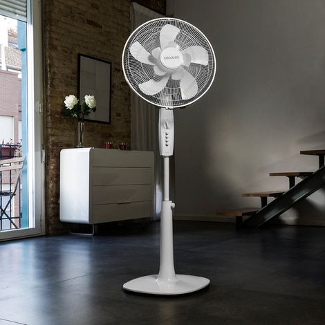 Cecotec Ventilador de Pie con Temporizador EnergySilence 1010 ExtremeFlow. 60 W, 10 aspas, Potente, Oscilante, Silencioso (1/3)