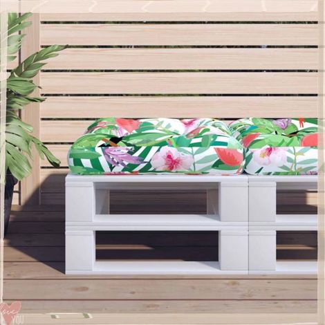 360917 Coussin de palette multicolore 58x58x10 cm tissu Oxford (1/5)