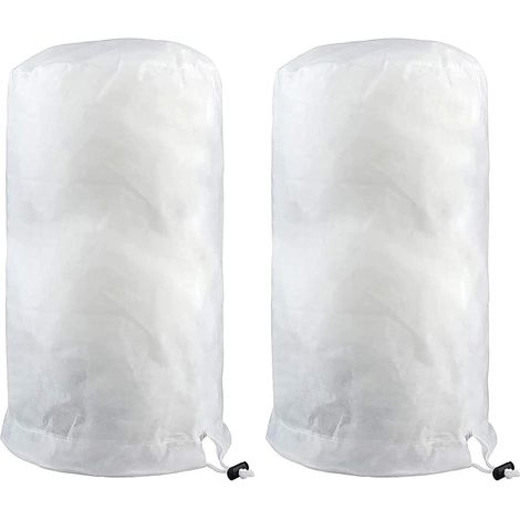 Lot de 2 Voile d'Hivernage pour Plante 200x240cm Housse de Protection Arbre Anti-Gel avec Fermeture Éclair Blanc (1/5)