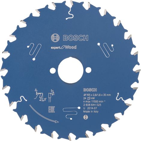 Bosch HM-Sägeblatt 165x2,6x30 Z24 2608644025 Expert for Wood für Handkreissägen (1/5)