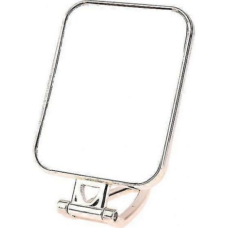 2x Miroir de maquillage compact pliable et portable de table, idéal pour les voyages et le rasage (doré) (1/5)