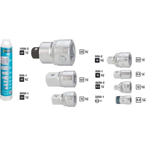 Hazet 958/7 Kit adattatori per bussole 1 pz. (1/4)