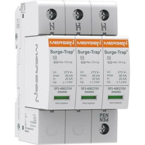 Pararrayos Mersen Ü-ABLEITER T2 275V 3P protección sobretensiones