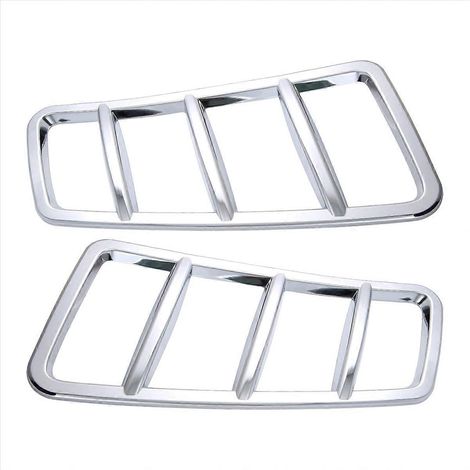 2 piezas de cubierta de salida de ventilación de la rejilla del capó del motor del coche (1/5)