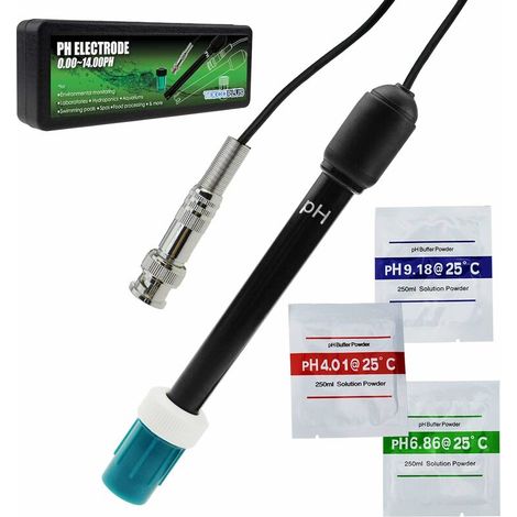 Ph avec électrode Câble de 300 cm de long et prise Bnc pour contrôleur de pH-mètre (électrode de pH BNC) (1/5)