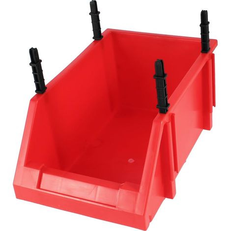 16 cm Höhe - Kunststoff Ersatzteil Aufbewahrungsbehälter Stapelbehälter Rot (66a5e9f5f1fc2a34d61a88d