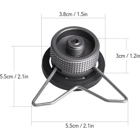 Adaptateur pour réchaud à gaz Gas Saver Plus avec adaptateur butane Accessoires pour réchaud à gaz Adaptateur de recharge Équipement de camping Réchauds de cuisine portables (1/5)