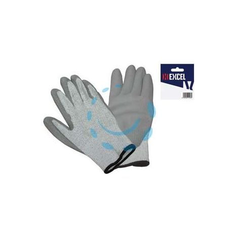 GUANTI ANTITAGLIO IN FILO UHMVPE E NYLON SPALMATO IN POLIURETANO - tg.M misura 8