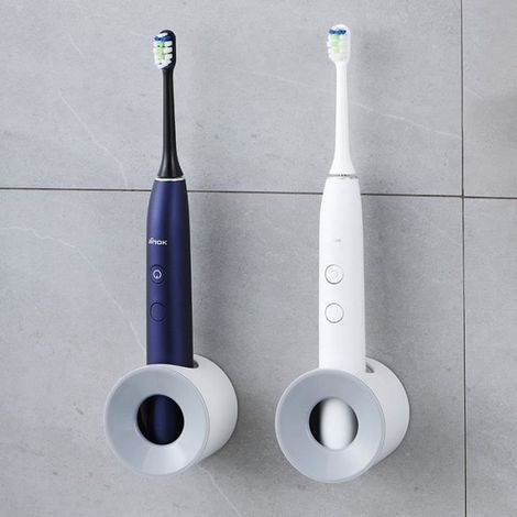 Support de Brosse à Dents Électrique - 2 Pièces - Mousse Auto-adhésive - Économiseur d'Espace - Salle de Bain (1/4)