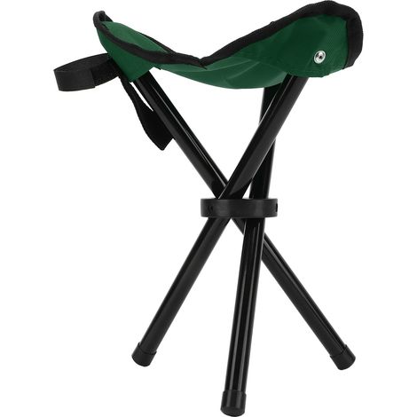 Trépied de Camping Tabouret Pliant Léger Siège Portable pour Randonnée Chasse Pêche Voyage Vert (1/5)