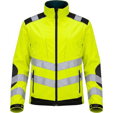 Chaqueta Alta Visibilidad Softshell Talla S Con Banda Reflectora