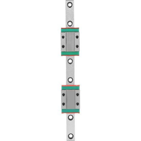 Rail de guidage linéaire, rail de guidage linéaire de 9 mm de largeur avec 2 blocs de guidage linéaire MGN9B, guide de rail linéaire MGN9B 150 mm (1/5)