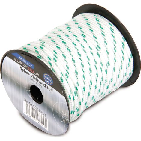 EUROTOOLS Corde polyvalente, 3 mm, bobine de 20 m