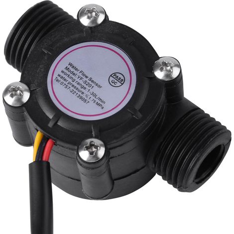 Hochpräziser DN15 G1/2 Wasserdurchflusssensor mit Hall-Effekt, Durchflussmesser 1-30 l/min (1/5)