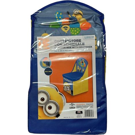 DOMOPAK - SEDIA+CONTENITORE MINIONS 47X28X28CM
