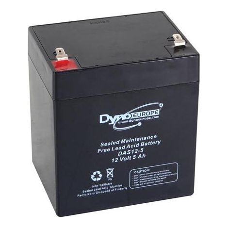 Dyno Europe Accu acide-plomb 12V-5Ah 90x70x107mm (DAS12-5)