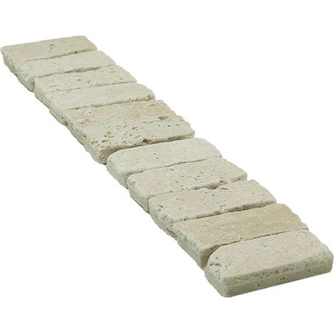 Naturstein-Trennstein - ALBEDO PIERRE - AL-005 - 5x30 cm - Elfenbein - Langlebig