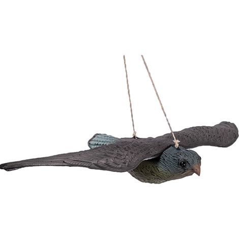 Épouvantail faucon anti-pigeon 52 cm – Plastique résistant aux intempéries – Plumage réaliste pour jardin, balcon, terrasse (1/5)