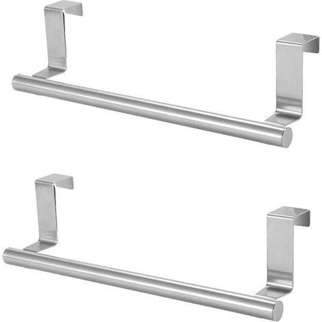 Lot de 2 porte-torchons suspendus sans perçage, longueur 23,5 cm (1/4)