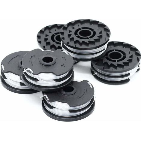 Lot de 6 bobines de fil de rechange pour débroussailleuses LIDL Parkside PRTA 20-Li, PRT 550, PRT 300 – Fil 1,6 mm, 2 x 4 m (1/5)