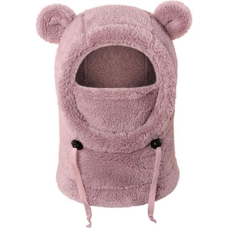 Kinder Sturmhaube Thermo Fleece 3-10 Jahre, Winddicht, Verstellbar, Dunkelrosa (1/5)