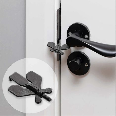 Verrou de porte portable pour la sécurité des voyages, de la maison et des hôtels, dispositif de sécurité supplémentaire pour le renforcement des portes (1/5)