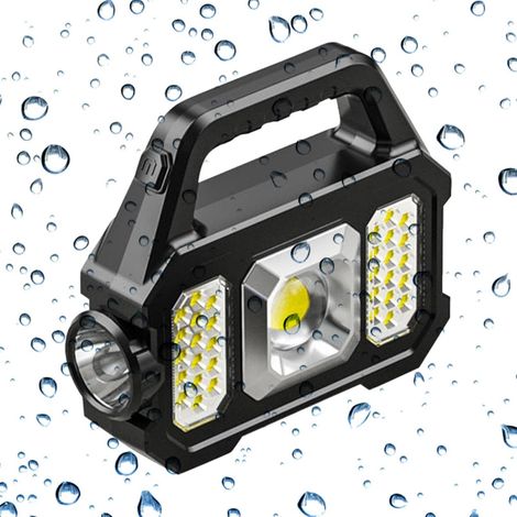 Lanterna torcia ricaricabile Lanterna da campeggio ricaricabile - Lanterna con faretto a LED con 500LM, luce da campeggio portatile e luminosa per escursionismo (1/5)