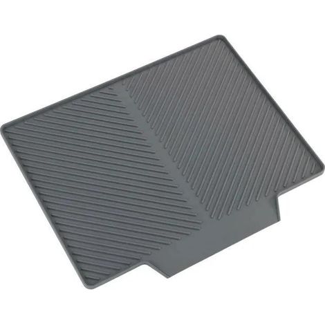 Wenko Alfombrilla escurridor Nelia Maxi gris 34 x 40 cm