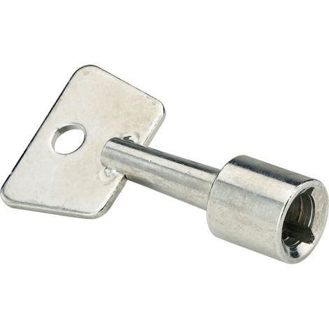 Clé triangulaire femelle 14 mm – Acier zingué résistant à la corrosion – Pour systèmes de sécurité pompiers – Dé-condamnation cadenas (1/5)