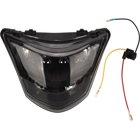 Phare LED Moto Yamaha TI35 Spark 135/135i Étanche IP67 Aluminium Faisceau Haut Performance Dissipation Rapide Look Fumé (1/5)