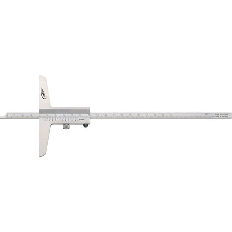 HELIOS  PREISSER Profondimetro  DIN 862  300mm guida  piatta 12x4mm  - 282505 (1/4)