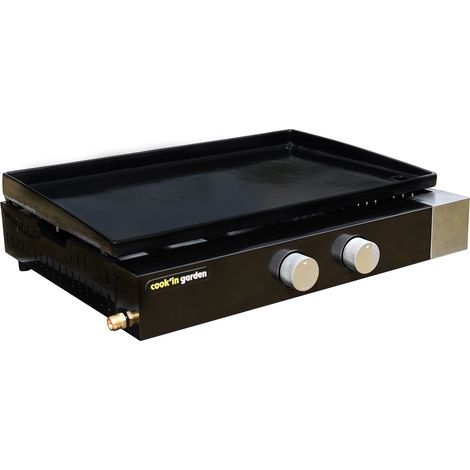 Plancha de gas FINESTA 2B - 2 quemadores 5kW (1/4)