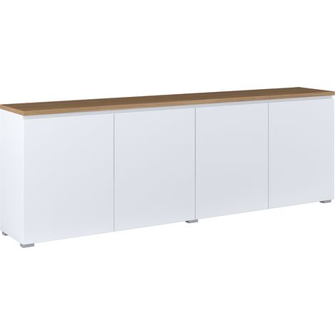 Buffet 4 ante Liko bianco e marrone 67,9cm