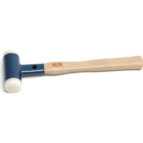 MAZZUOLA MARTELLO ANTIRIMBALZO CON MANICO IN LEGNO Ø35 o 40 o 50mm ART.858 ALFA, "Ø35mm"