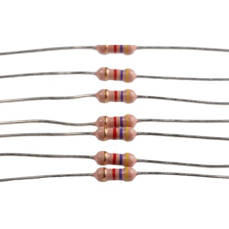 Rs Pro – Résistance film carbone 4.7 kΩ ±5% – Puissance 0.5W – Tolérance précise pour circuits électroniques – Température d'utilisation -55°C