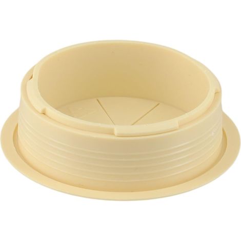 Cache-trou de câble en caoutchouc ABS pour bureau et maison - 80 mm de diamètre - Beige