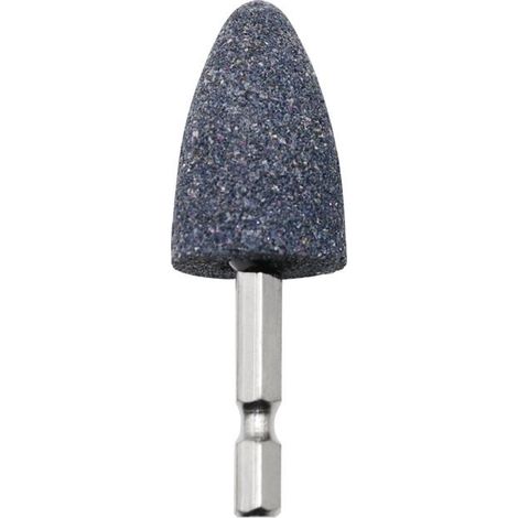 2 Pièces Tige Hexagonale Meule en Pierre Montée sur Abrasif Points Montés sur Tête Embouts De Meule en Pierre Abrasive pour Outil Rotatif